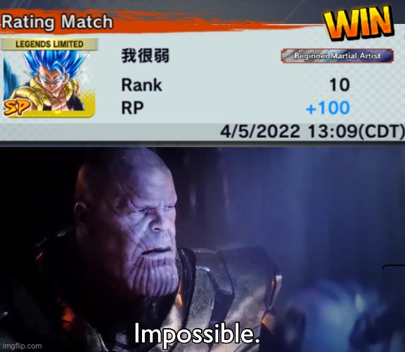 I.. did it | image tagged in thanos impossible | made w/ Imgflip meme maker