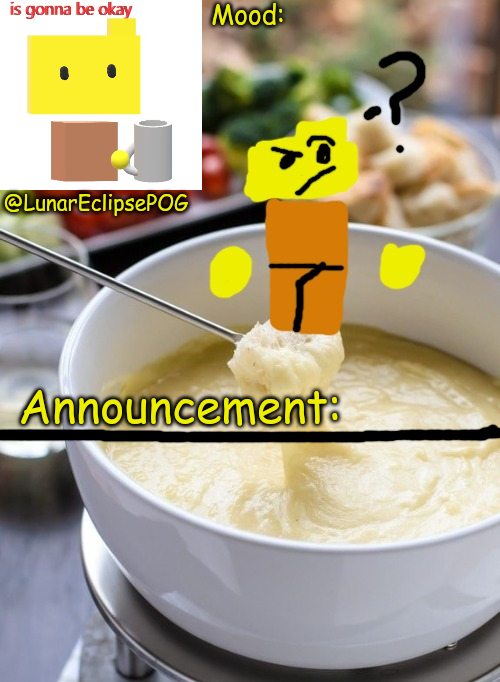 High Quality Luna's Rondu on the Fondue Temp Blank Meme Template