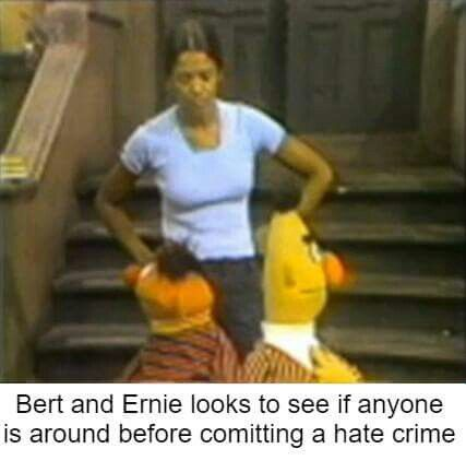 Bern ant ernie looks to see Blank Template - Imgflip