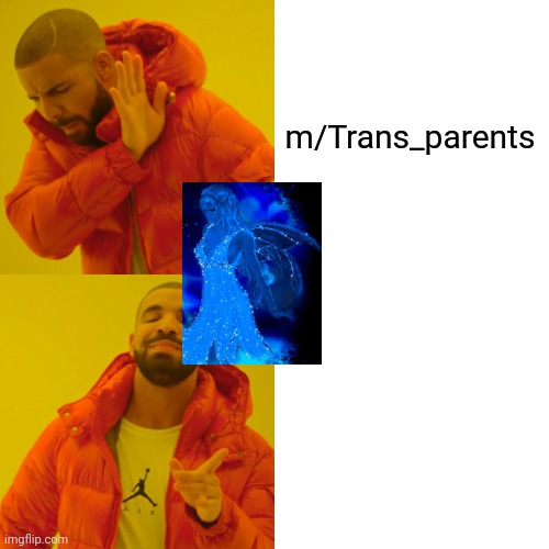 no parents! | m/Trans_parents | image tagged in memes,drake hotline bling,trans_parents,no parents,streams,give me props | made w/ Imgflip meme maker