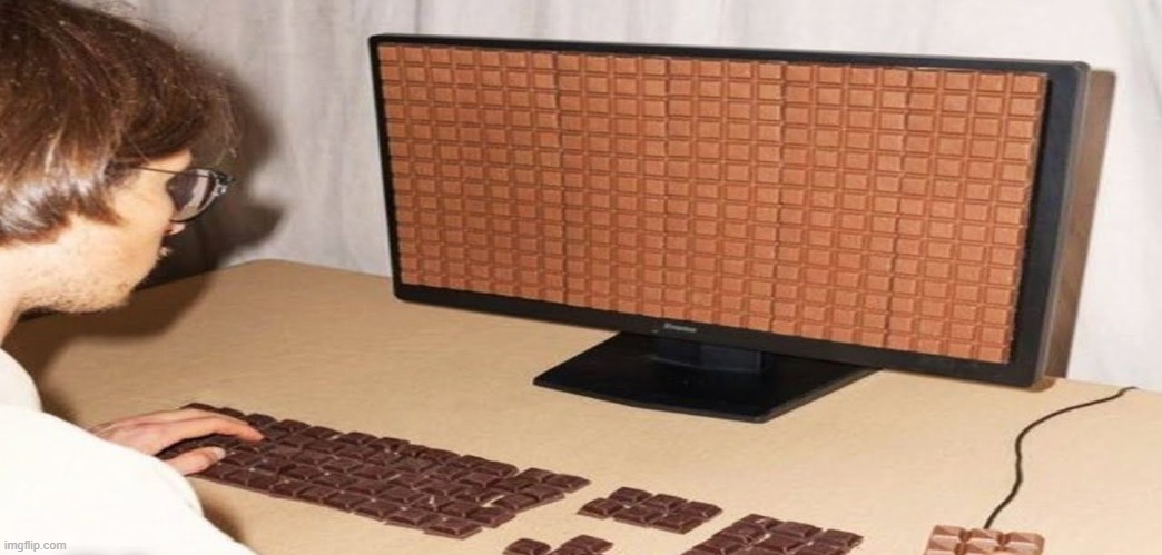 Chocolate Computer | made w/ Imgflip meme maker