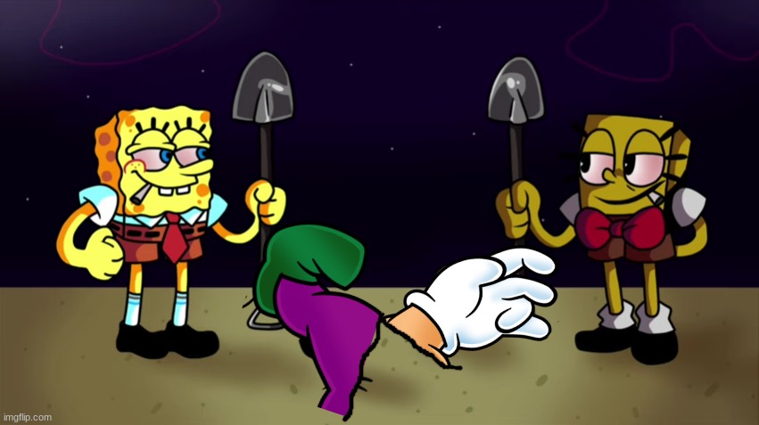 the fake sponges bury wario alive.mp5 | made w/ Imgflip meme maker