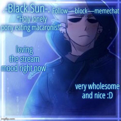 Sun's (other) Tom temp (ty Doggo) | loving the stream mood right now; very wholesome and nice :D | image tagged in sun's other tom temp ty doggo | made w/ Imgflip meme maker