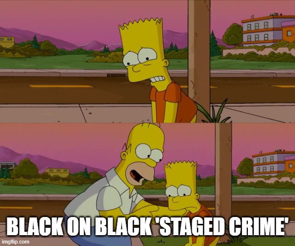 Worst day of my life | BLACK ON BLACK 'STAGED CRIME' | image tagged in worst day of my life | made w/ Imgflip meme maker