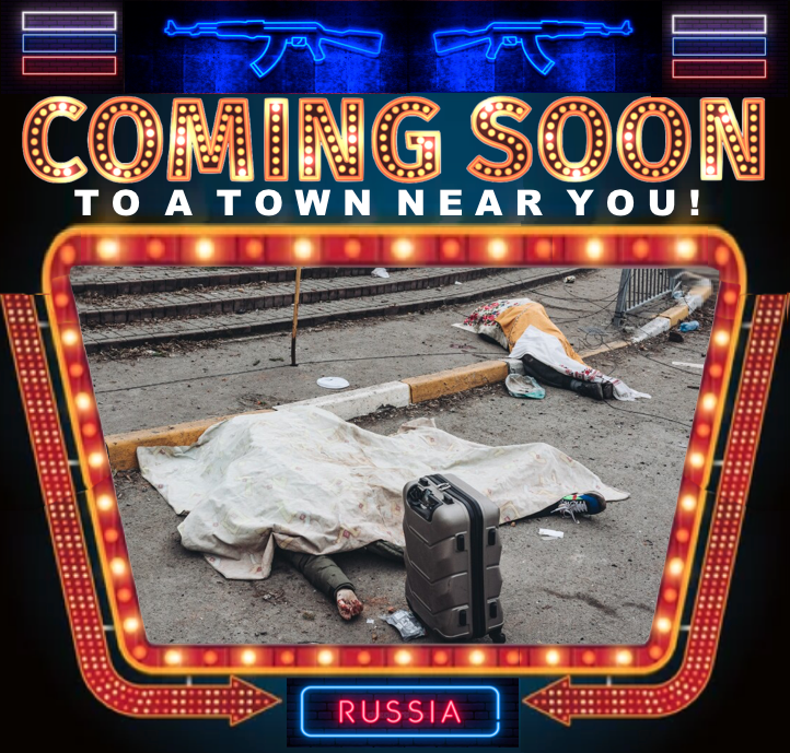 coming soon to a town near you Russia meme Blank Meme Template