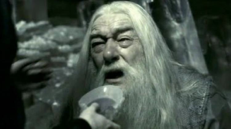 High Quality Thirsty Dumbledore Blank Meme Template