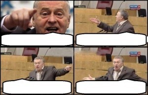 High Quality Zhirinovsky Blank Meme Template