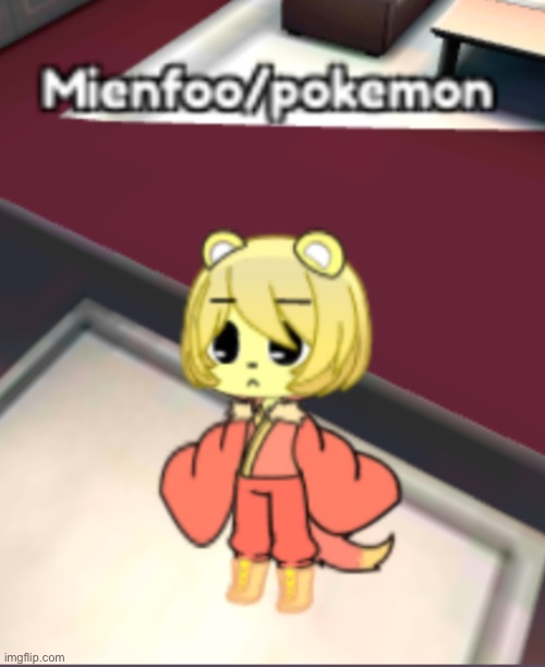 Tried to make mienfoo this one looks pretty spot on | image tagged in pokemon | made w/ Imgflip meme maker