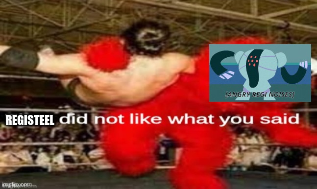 elmo did not like what you said | REGISTEEL | image tagged in elmo did not like what you said | made w/ Imgflip meme maker