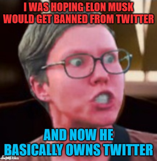 Image tagged in memes,leftist,elon musk,twitter,liberal,angry - Imgflip