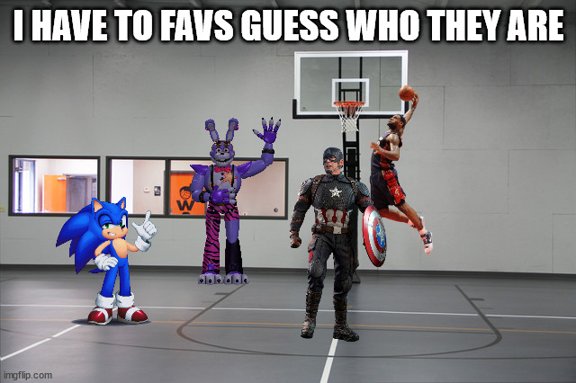 Basketball Hoop | I HAVE TO FAVS GUESS WHO THEY ARE | image tagged in basketball hoop | made w/ Imgflip meme maker