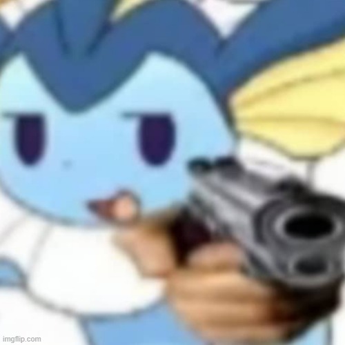 chck chck | image tagged in vaporeon,colt m1911 | made w/ Imgflip meme maker
