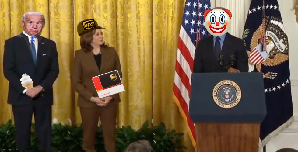 Insane clown posse | image tagged in obama,biden,kamala harris,politics lol | made w/ Imgflip meme maker