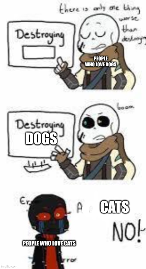 Teaching how to | DOGS CATS PEOPLE WHO LOVE DOGS PEOPLE WHO LOVE CATS | image tagged in teaching how to | made w/ Imgflip meme maker