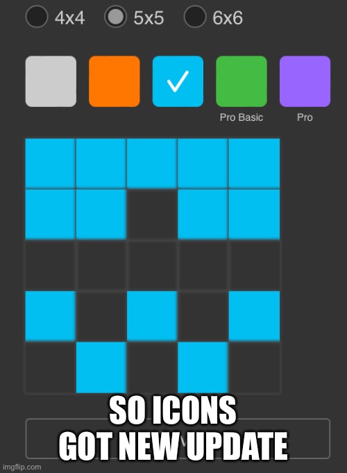 Icons got update | SO ICONS GOT NEW UPDATE | made w/ Imgflip meme maker