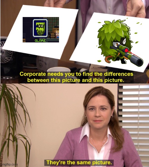 (The one on the right is a monkey from bloons td) | image tagged in memes,they're the same picture | made w/ Imgflip meme maker