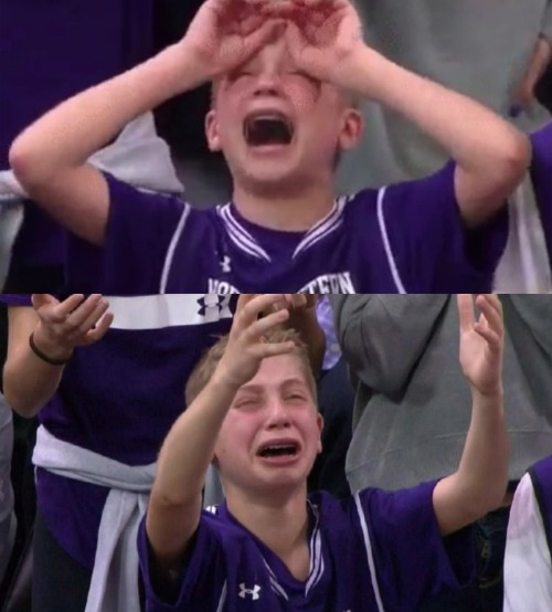 Northwestern Crying Kid Blank Meme Template