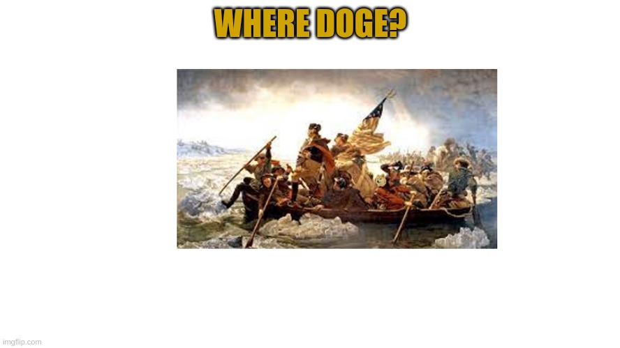 I love photo shop | WHERE DOGE? | image tagged in doge crossing the river | made w/ Imgflip meme maker