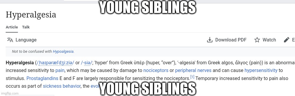 YOUNG SIBLINGS; YOUNG SIBLINGS | made w/ Imgflip meme maker