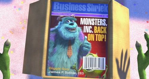 Mike Wazowski On The Cover Blank Meme Template