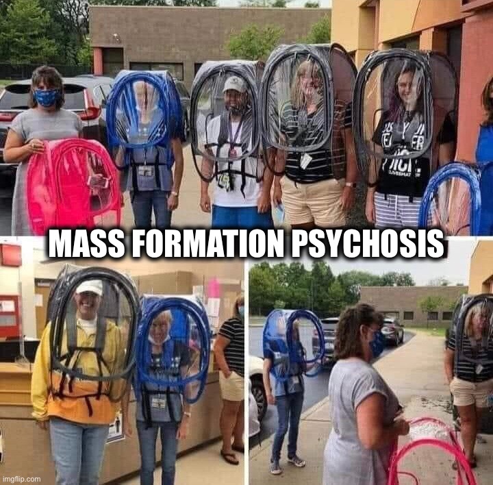  MASS FORMATION PSYCHOSIS | image tagged in memes,covid,political meme,politics,funny memes,covid-19 | made w/ Imgflip meme maker