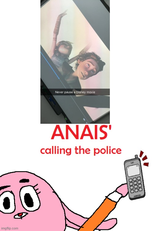 That ain't Disney | image tagged in anais' calling the police,dreamworks,the amazing world of gumball,how to train your dragon | made w/ Imgflip meme maker
