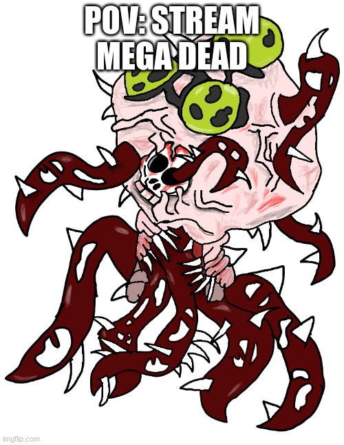 The Contagion | POV: STREAM MEGA DEAD | image tagged in the contagion | made w/ Imgflip meme maker