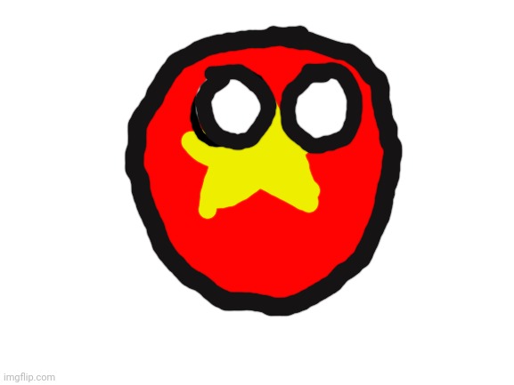My attempt to draw Vietnamball the third | image tagged in blank white template | made w/ Imgflip meme maker