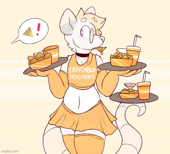 *Nom* (By NicKitty) | image tagged in furry,femboy,cute,hooters,possum,thicc | made w/ Imgflip meme maker
