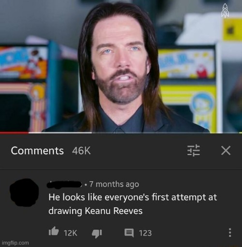 Keanu fo' Life! | image tagged in youtube,comment,keanu reeves,random tag i decided to put | made w/ Imgflip meme maker