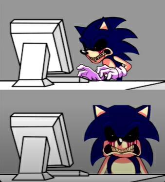 High Quality Sonic Exe Mad Blank Meme Template