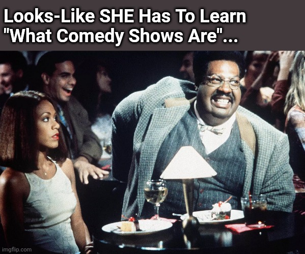 Chris Rocks The Jokes That Make You Laugh | Looks-Like SHE Has To Learn 
"What Comedy Shows Are"... | image tagged in will smith,will smith punching chris rock,chris rock | made w/ Imgflip meme maker