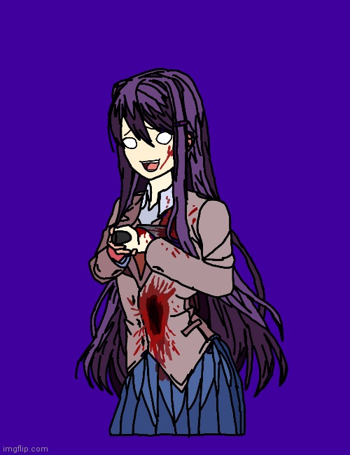 suicide yuri | image tagged in yuri,suicide,dark,should i put this on nsfw | made w/ Imgflip meme maker