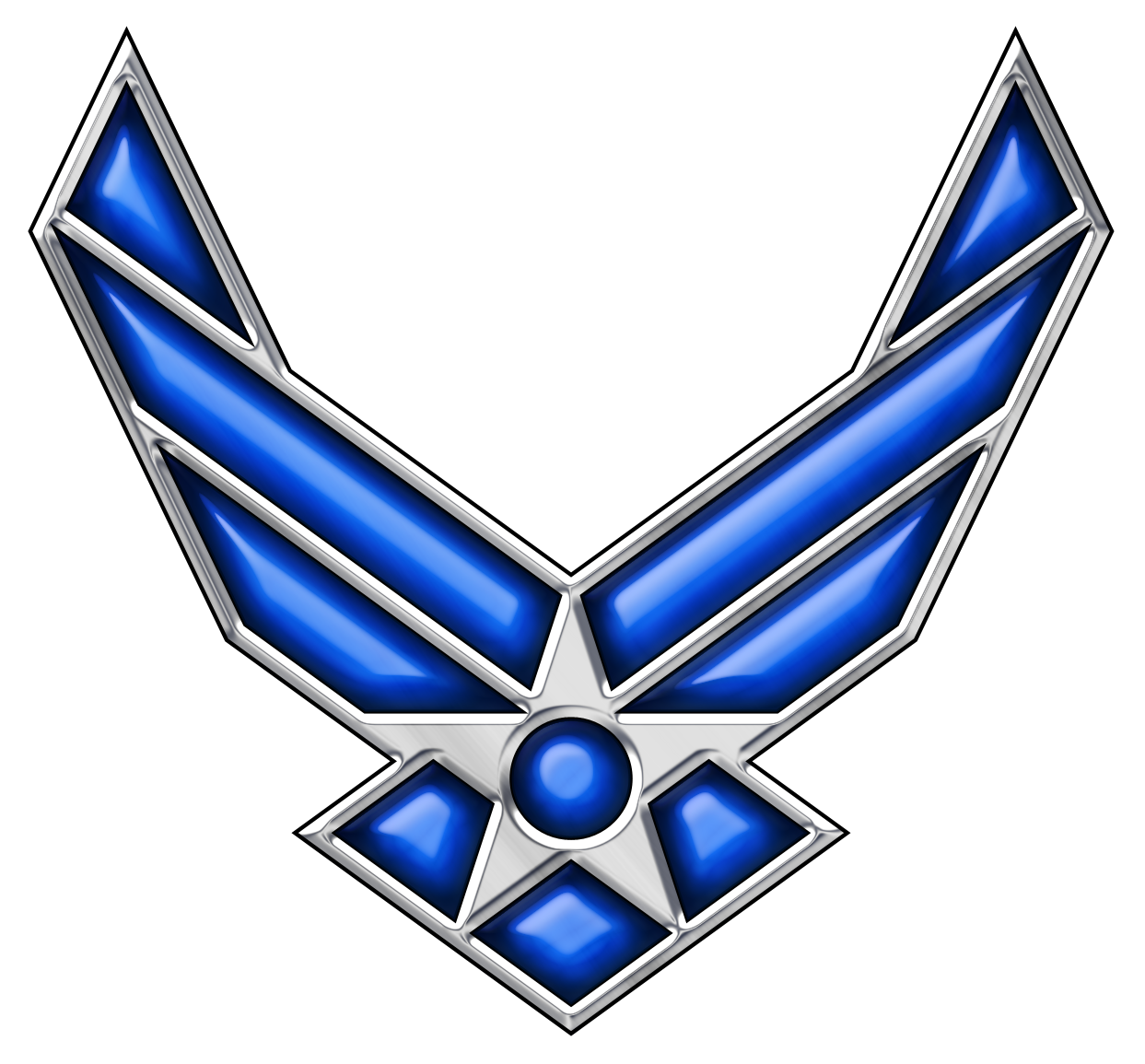 High Quality USAF logo Blank Meme Template