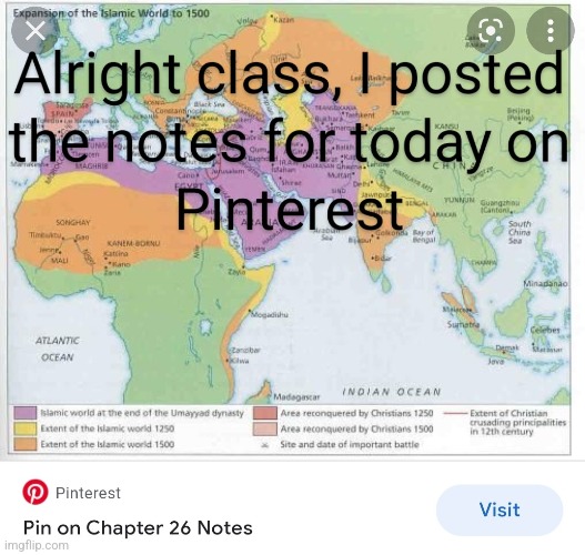 The Notes Are On Pinterest | image tagged in pinterest,school | made w/ Imgflip meme maker
