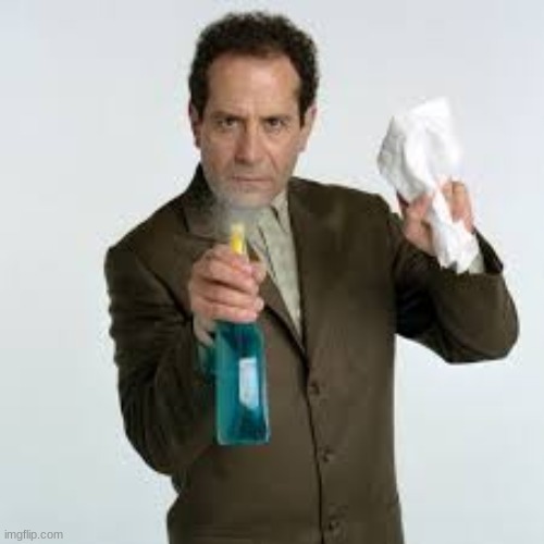 Mr. Monk Cleaning | image tagged in mr monk cleaning | made w/ Imgflip meme maker