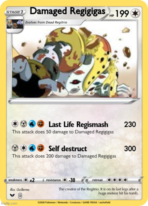 made this today | image tagged in blank pokemon card | made w/ Imgflip meme maker