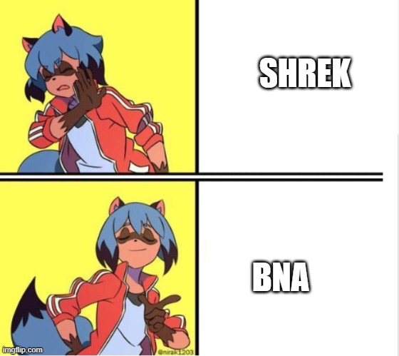 Michiru Drake Template | SHREK BNA | image tagged in michiru drake template | made w/ Imgflip meme maker