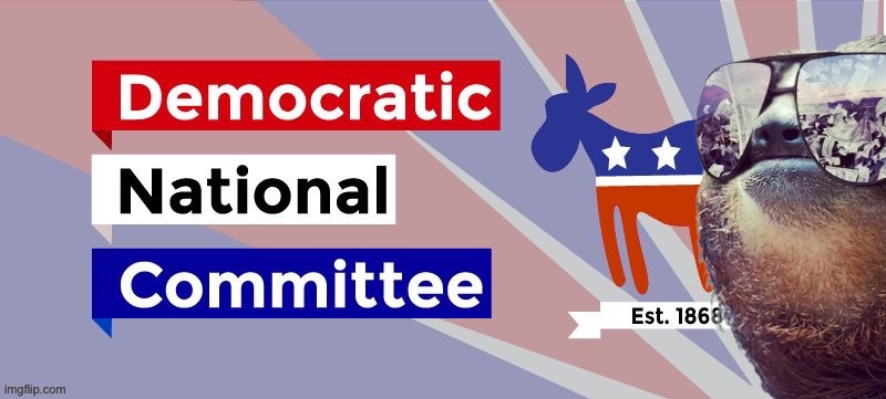 The DNC strikes again! | image tagged in sloth dnc | made w/ Imgflip meme maker