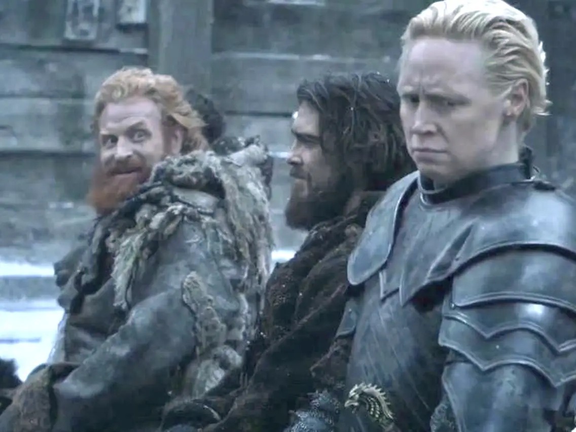 Tormund Creeping On Brianne Blank Meme Template