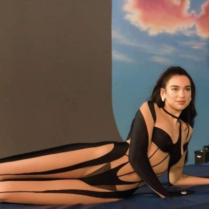 Dua Lipa photo shoot Blank Meme Template