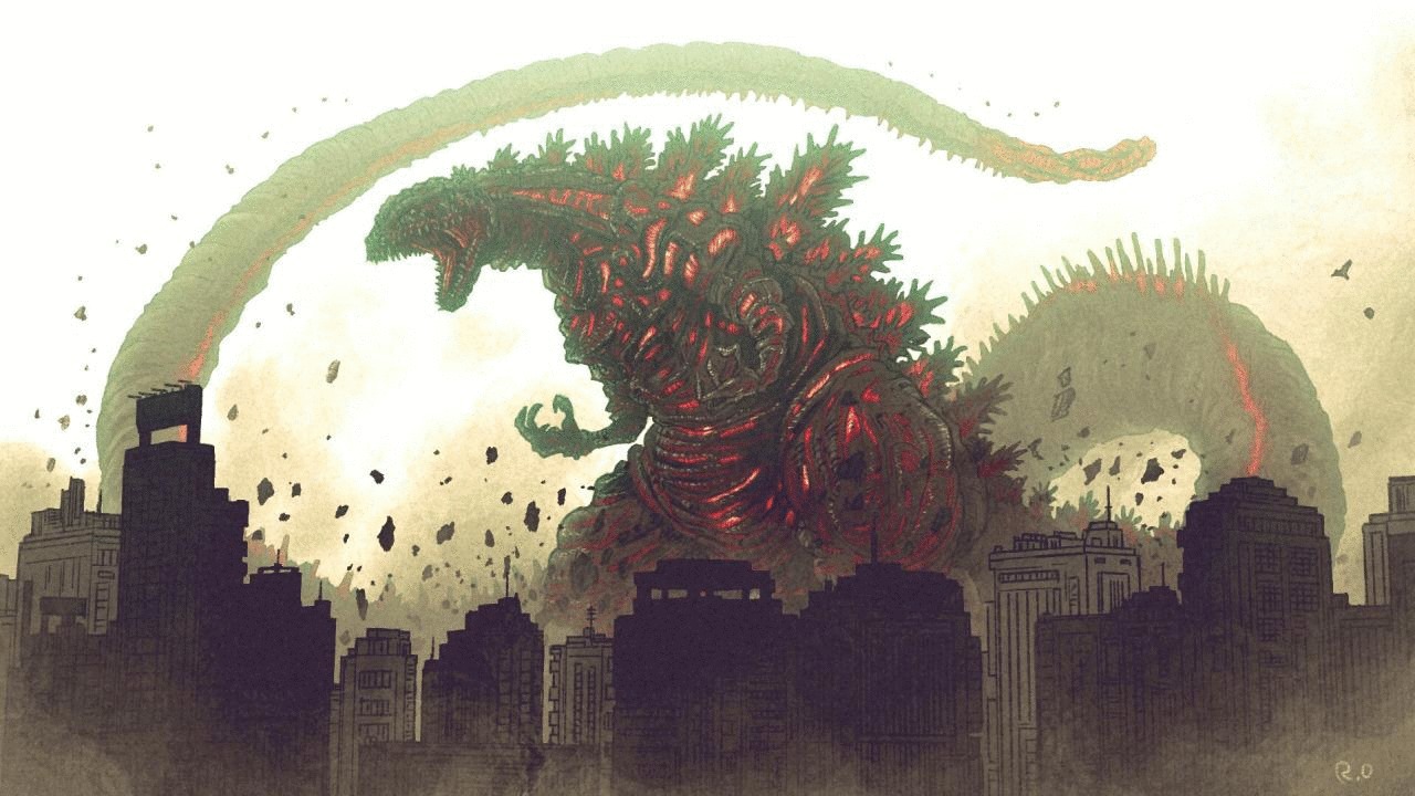 High Quality Shin GOJIRA Blank Meme Template