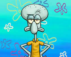 High Quality Squidward Annoyed Blank Meme Template
