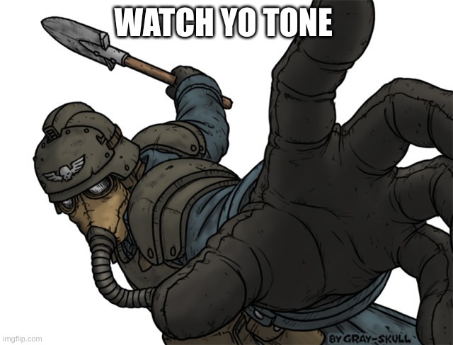 Warhammer Krieg | WATCH YO TONE | image tagged in warhammer krieg | made w/ Imgflip meme maker