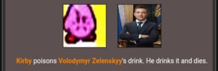 High Quality Kirby poisons zelenskyy Blank Meme Template