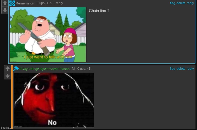ah shit a fun stream user? in msmg? | made w/ Imgflip meme maker