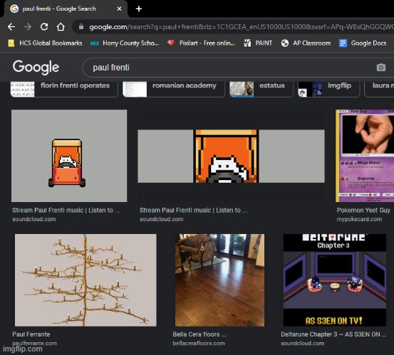 This is what I get when I search up my name on google (I have only one song on soundcloud) | made w/ Imgflip meme maker