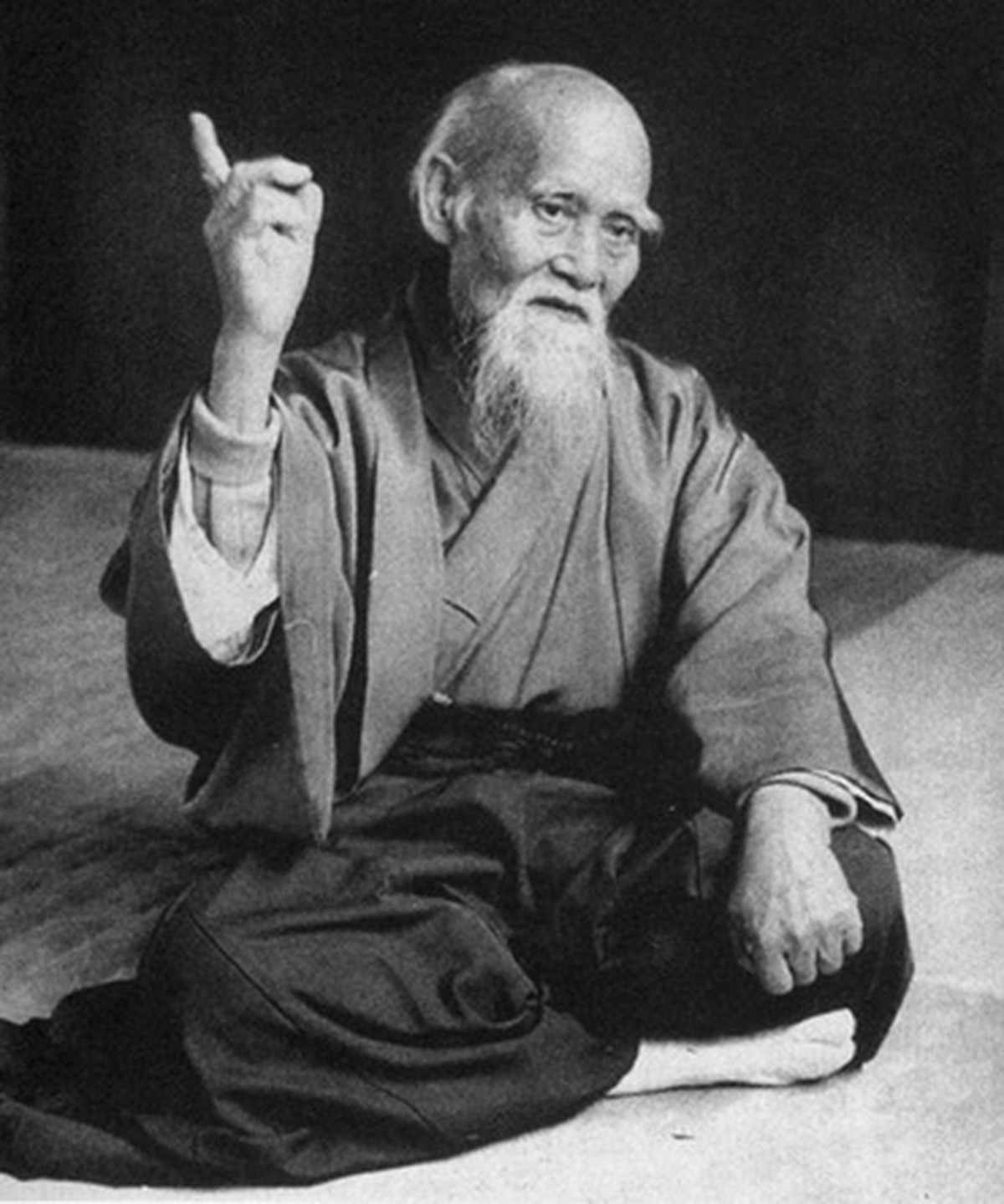 High Quality Morihei Ueshiba Martial Arts Guru Blank Meme Template