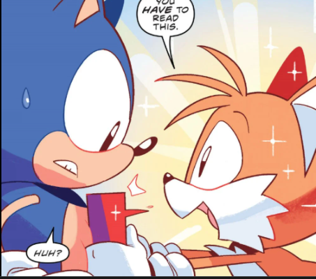 High Quality tails gives sonic book Blank Meme Template