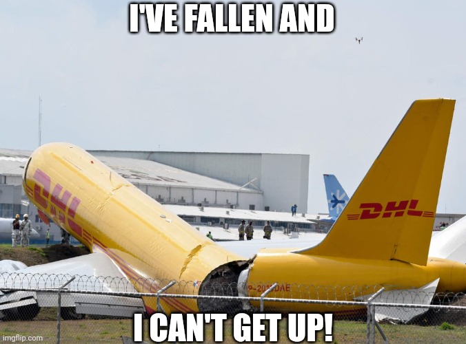 Crashed landing | I'VE FALLEN AND; I CAN'T GET UP! | image tagged in airplane | made w/ Imgflip meme maker